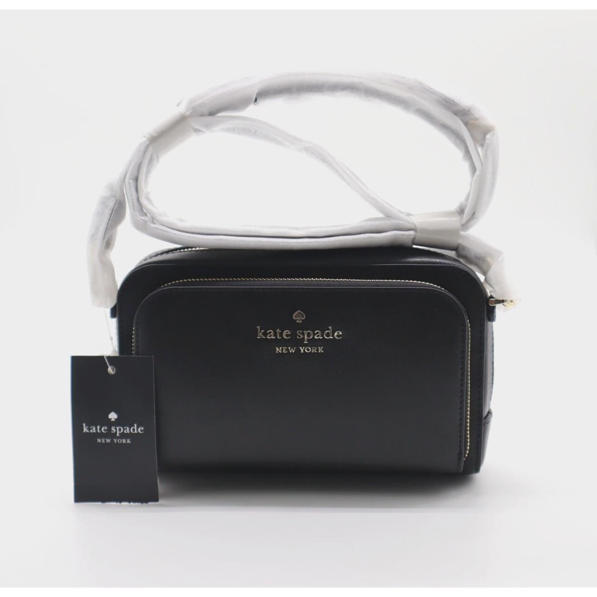 Kate Spade New York Staci Dual Zip Around Crossbody Bag For Women - Black - New