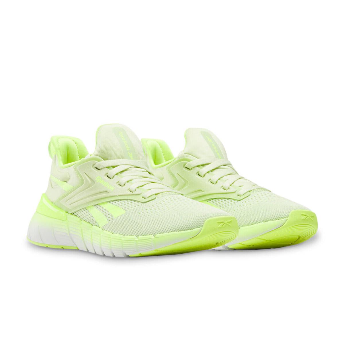 Womens Reebok Nano Gym Lime Green White Woven Training Shoes - Green