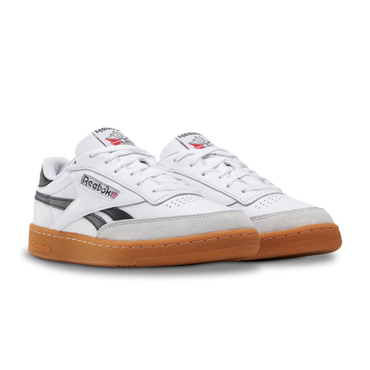 Womens Reebok Revenge Club C 85 White Black Leather Sneaker Shoes