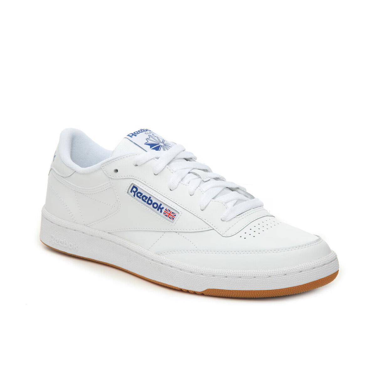 Mens Reebok Club C 85 White Blue Leather Sneaker Shoes