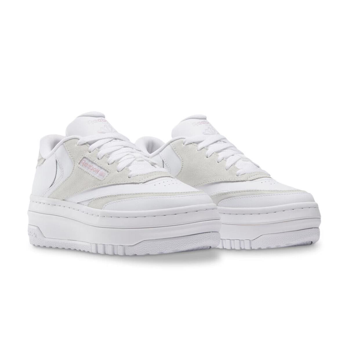 Womens Reebok Club C Extra White Suede Sneaker Shoes