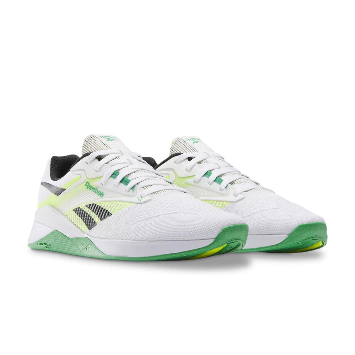 Womens Reebok Nano X4 White Green Woven Training Shoes