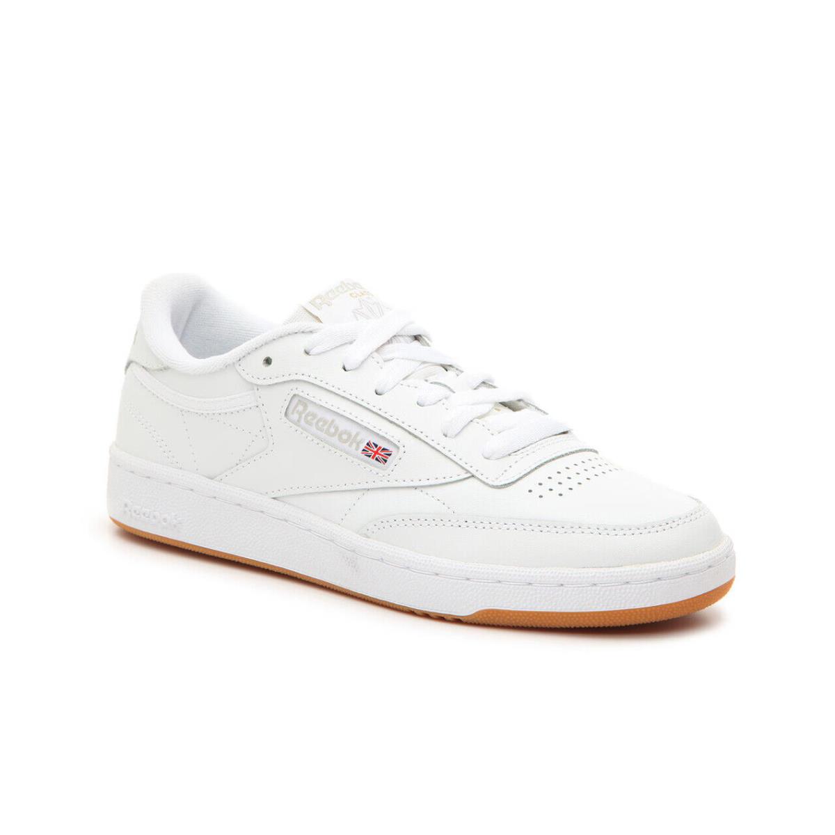 Womens Reebok Club C 85 White Leather Sneaker Shoes