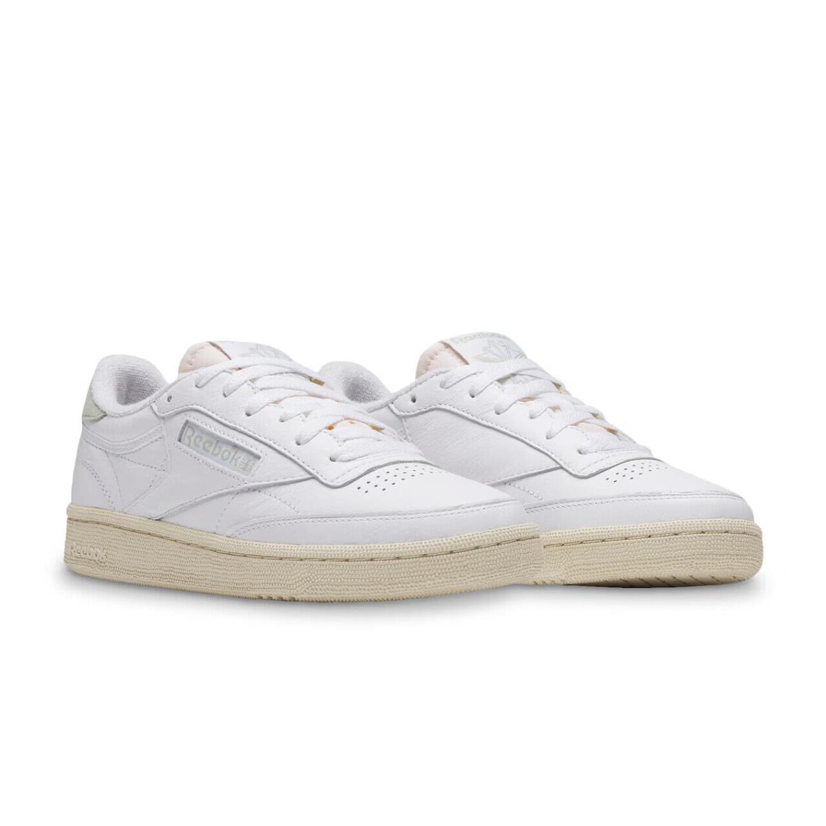 Womens Reebok Club C 85 Vintage White Green Leather Sneaker Shoes