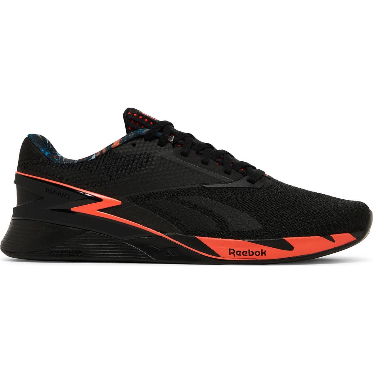 HP6075 Mens Reebok Nano X3 - Cbk/Orgfla/Pugry3