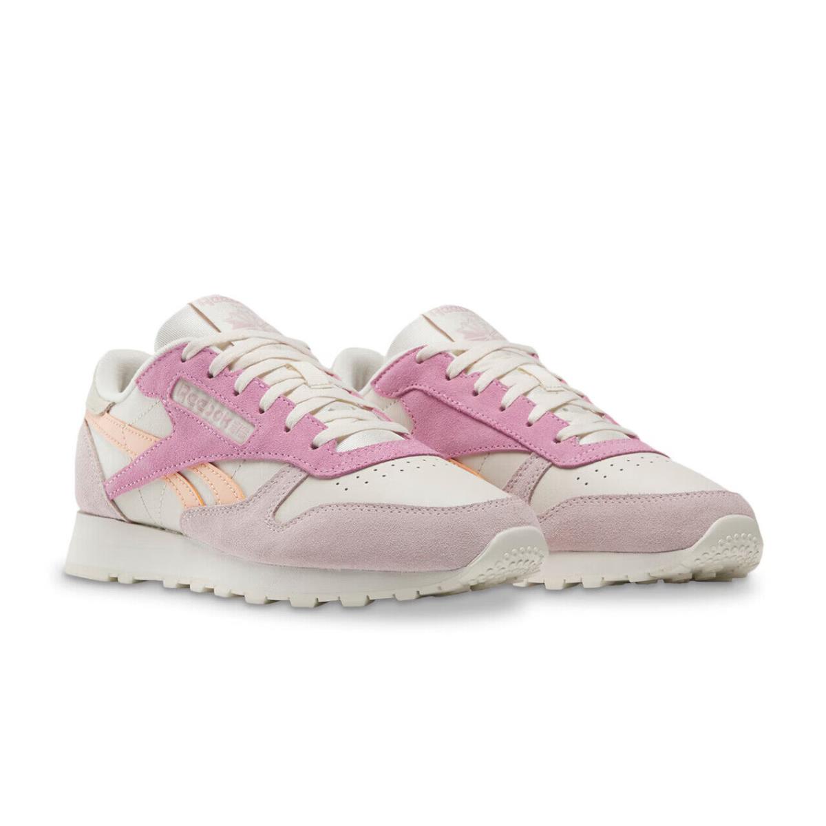 Womens Reebok Classic Leather Off White Suede Sneaker Shoes