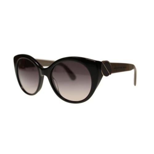 Marc By Marc Jacobs MMJ396 5EY Black Round Women`s Sunglasses 54mm - Black Frame, Grey Lens