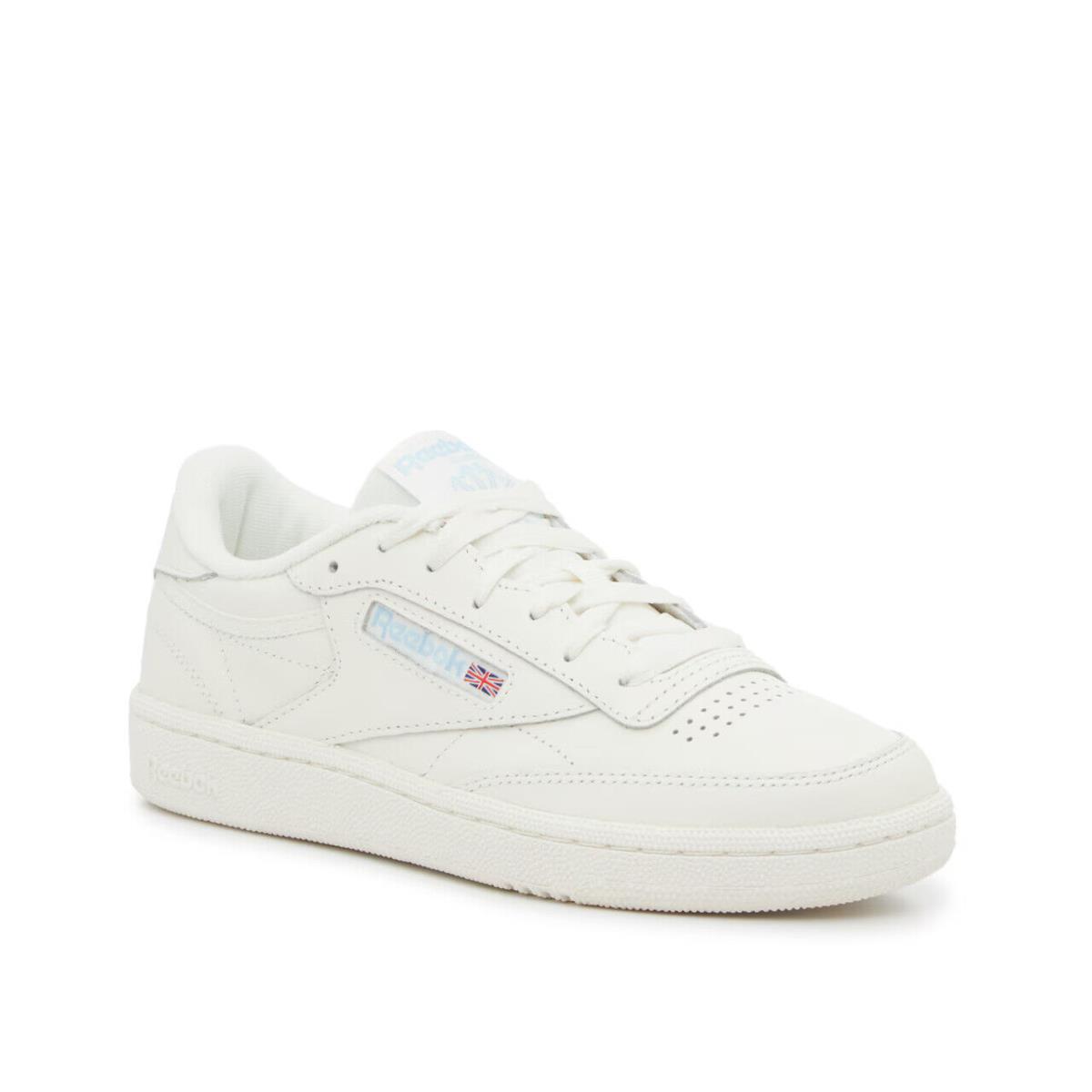 Womens Reebok Club C 85 Chalk White Leather Sneaker Shoes