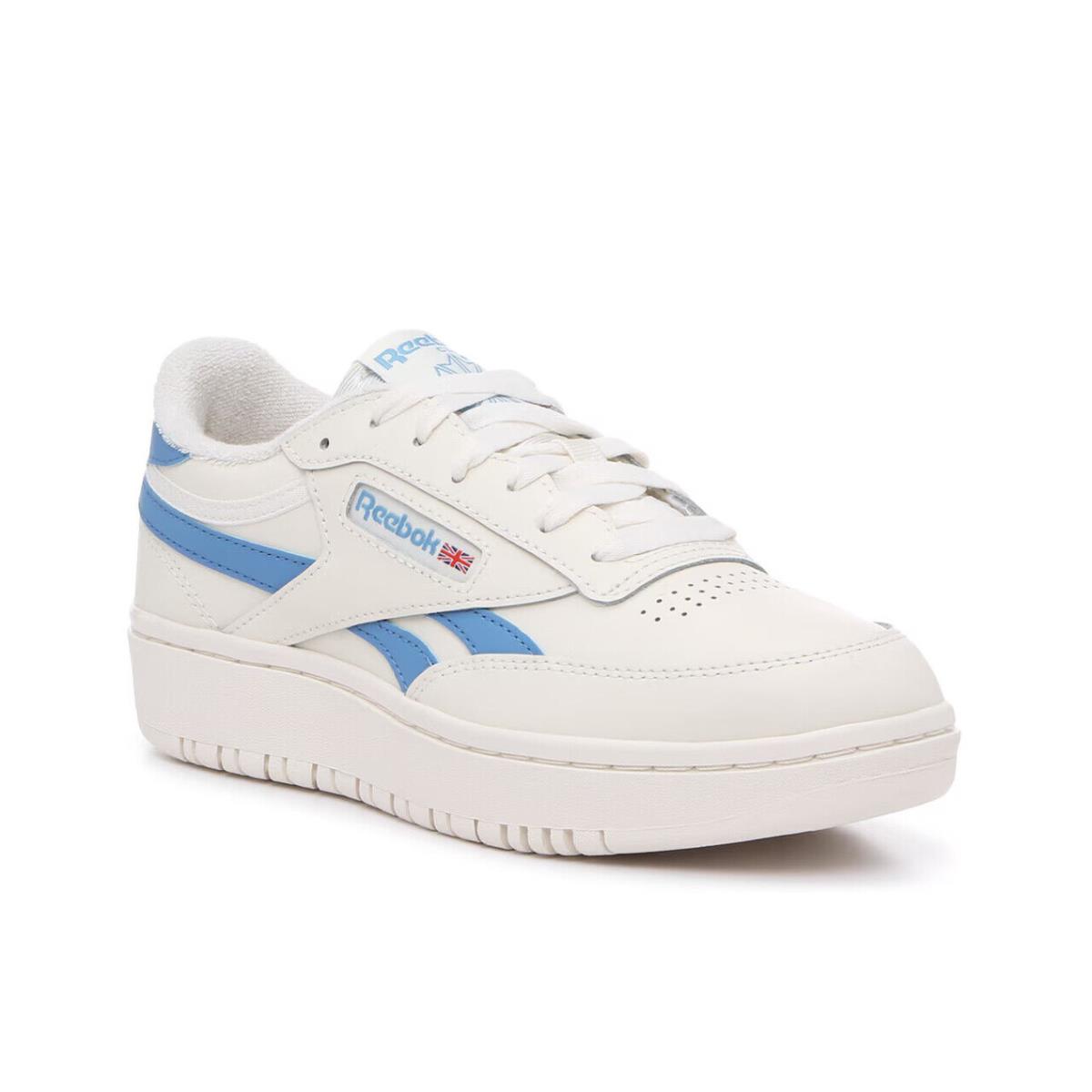 Womens Reebok Club C Double Revenge White Blue Leather Sneaker Shoes