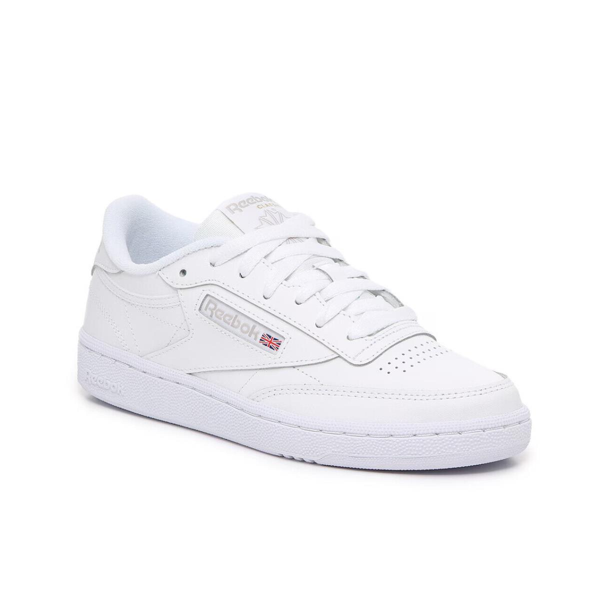 Womens Reebok Club C 85 White Leather Sneaker Shoes