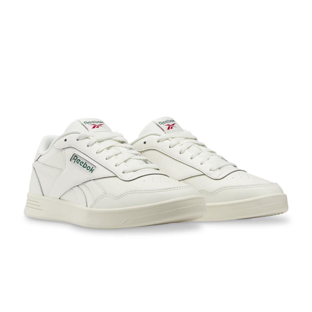 Womens Reebok Court Advance Chalk White White Leather Sneaker Shoes