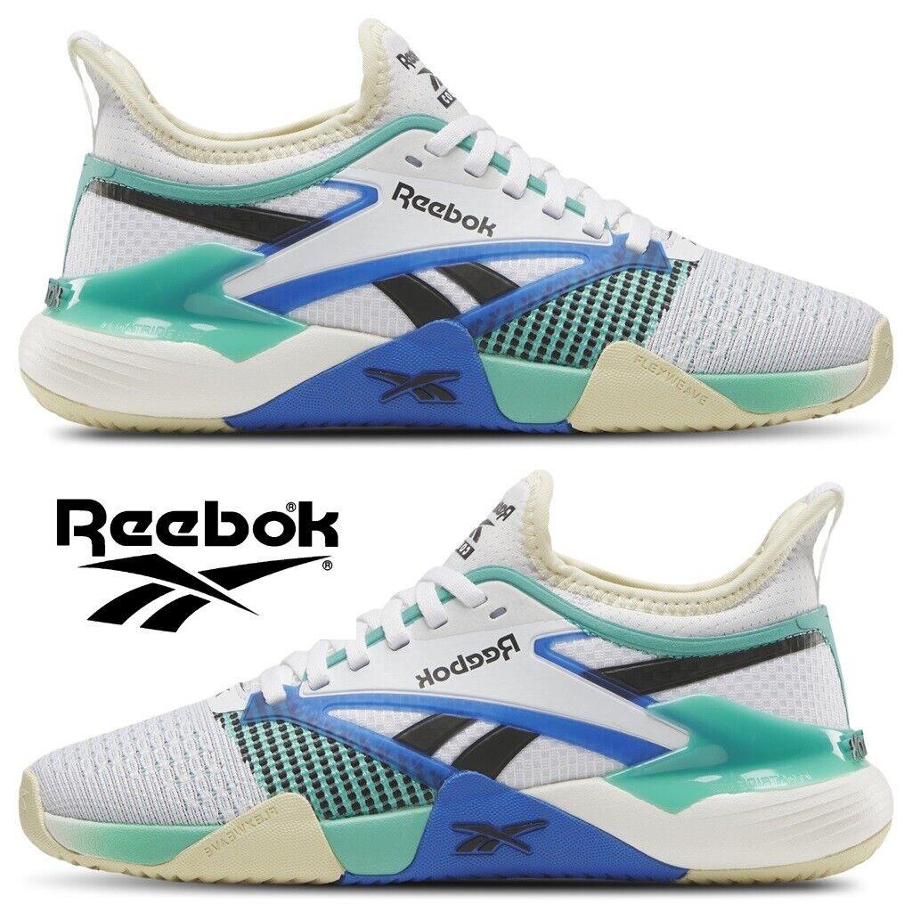 Reebok Nano Court Women`s Sneakers Sport Workout Casual Running Shoes Green - White, Manufacturer: Weathered White/White/Unleashed Green