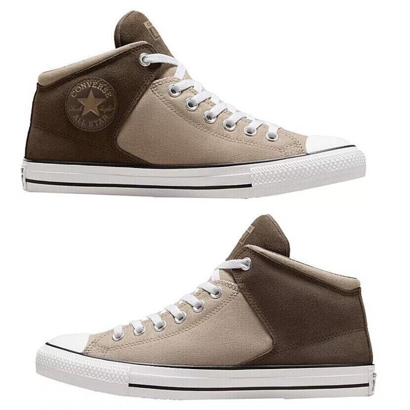 Converse Chuck Taylor hi Top Athletic Sneakers Casual Mens Tan Size 8-13