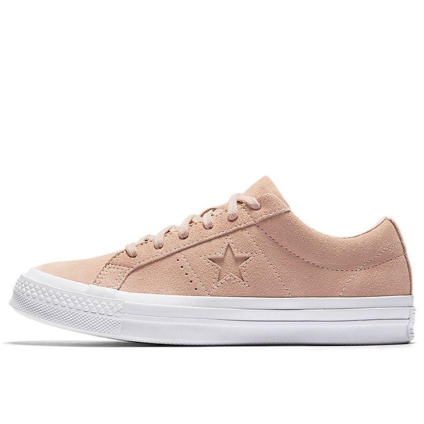 Men Converse One Star Ox Dust Pink White 158481C - Pink