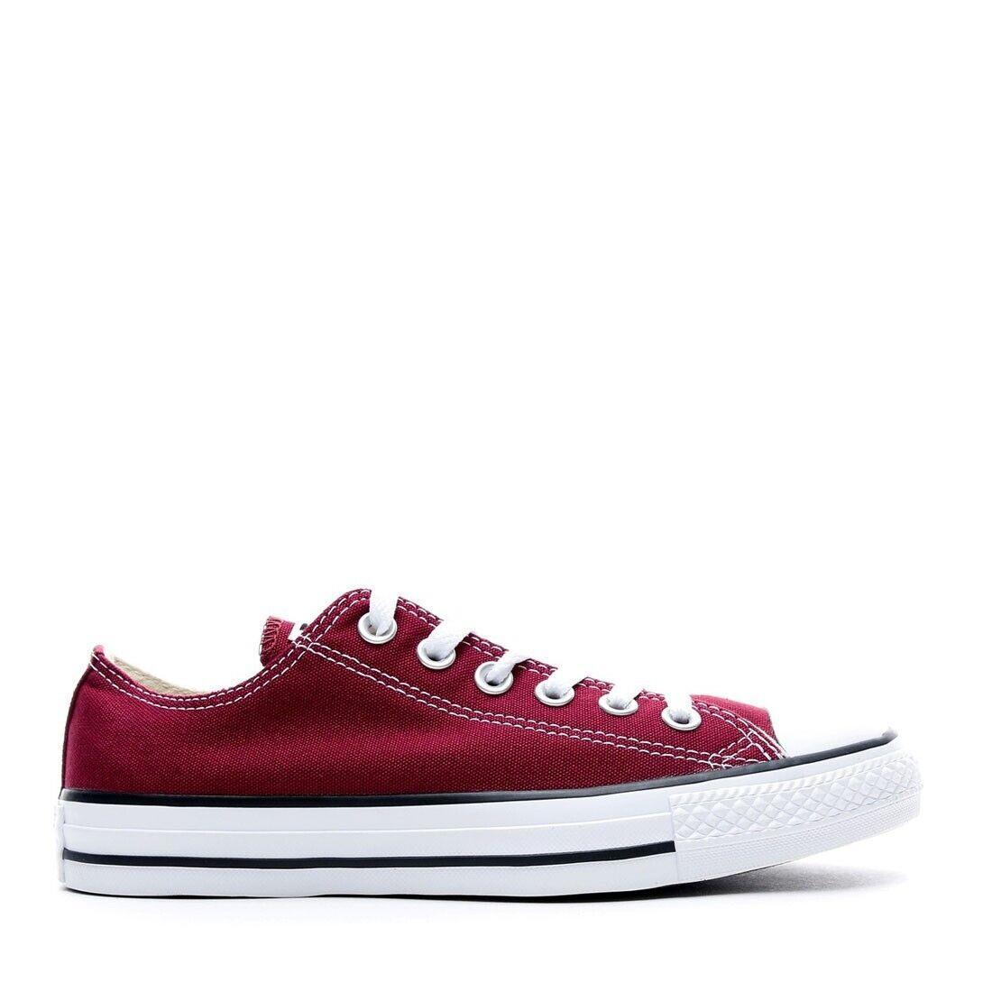 Converse M9691C Unisex Chuck Taylor All Star Ox Low Top in Maroon - Medium