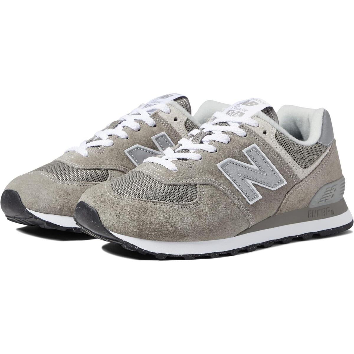 New Balance Mens 574 Core Grey White 8