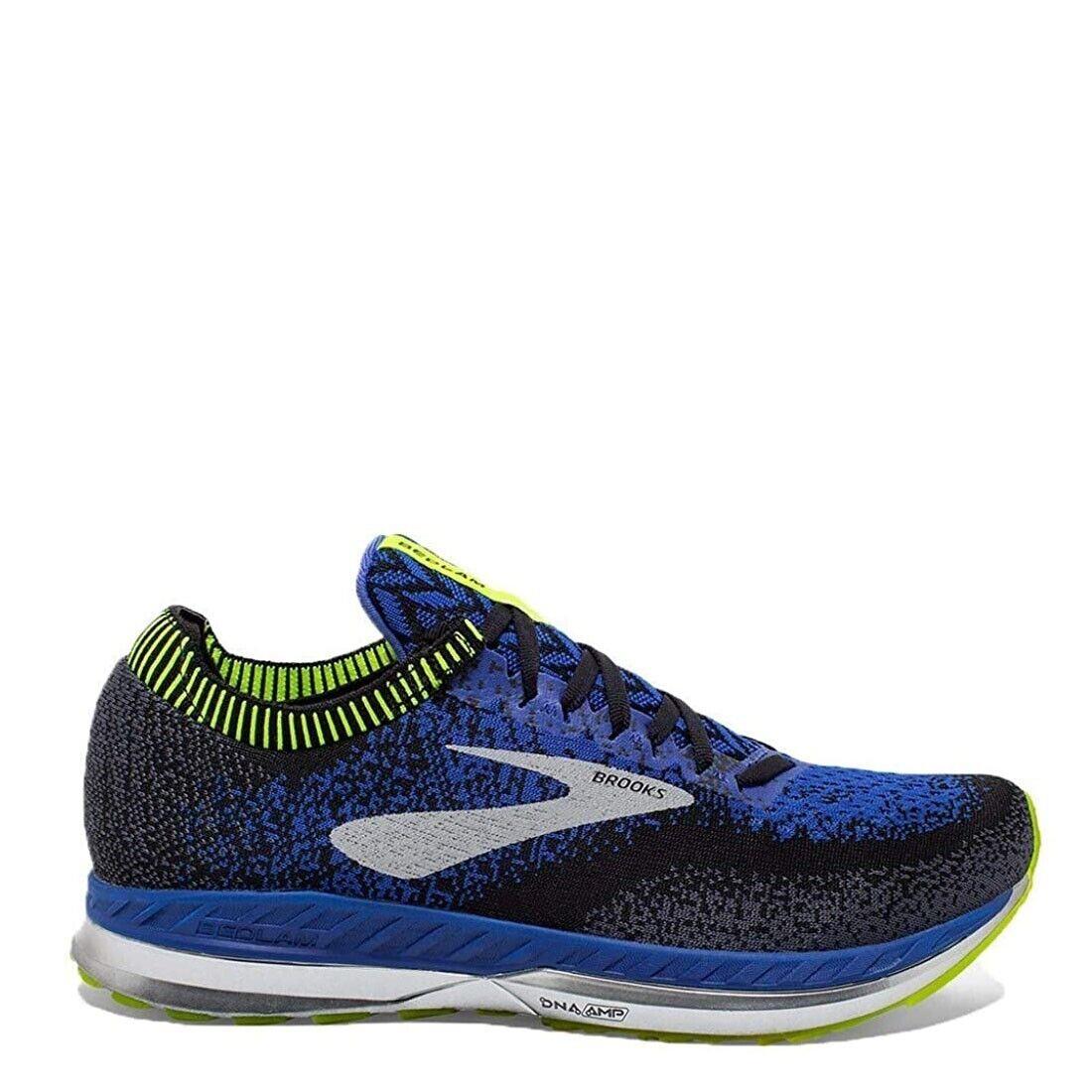 Brooks 110283-1D-069 Men`s Bedlam in Black/blue/nightlife - Medium - Blue