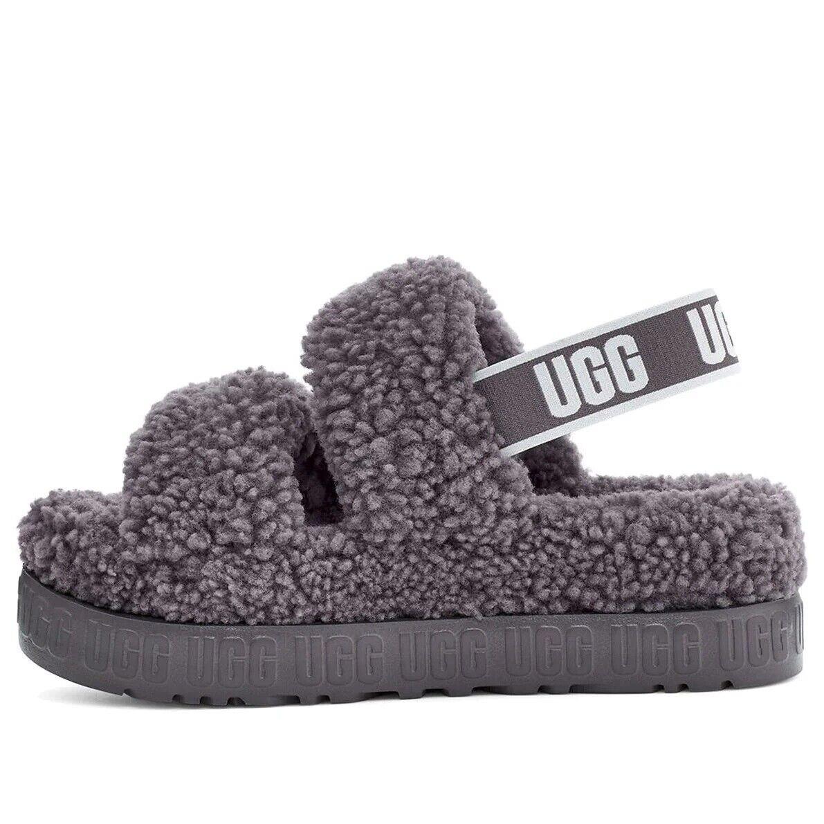 Women`s Ugg Oh Fluffita Platform Shade Grey 1120876SHA - Shade Grey