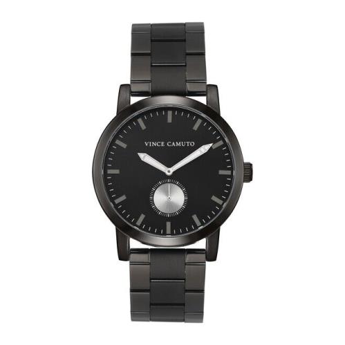 Vince Camuto The Cadet VC/1118SVBK Men`s 44mm Blacktone S/steel Watch