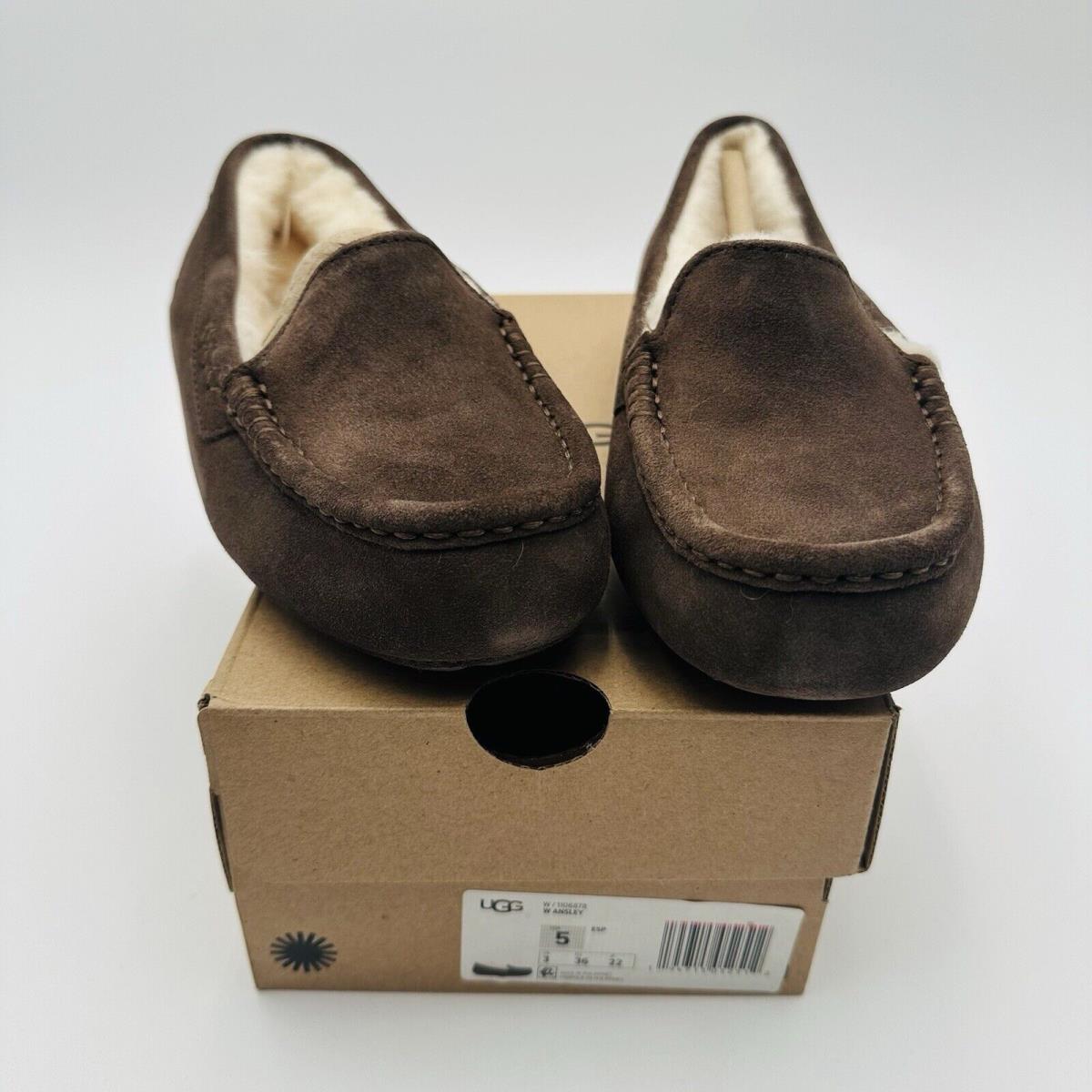 Ugg Women`s Shoes Ansley Slippers Brown Chocolate 1106878 Size 5