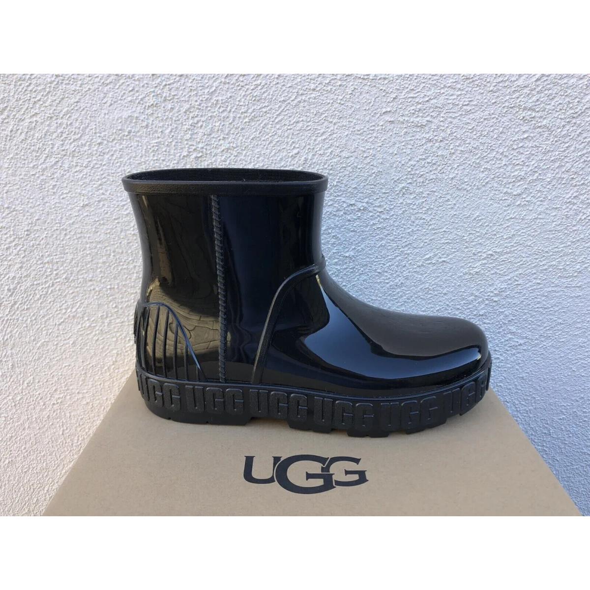 Woman`s Boots Ugg Drizlita Rain Boot Black Shoes SZ 6