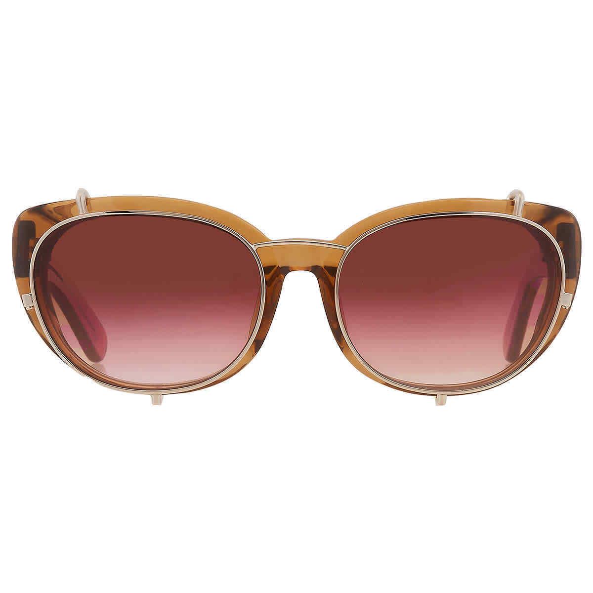 Yohji Yamamoto X Linda Farrow Brown Pink Butterfly Unisex Sunglasses