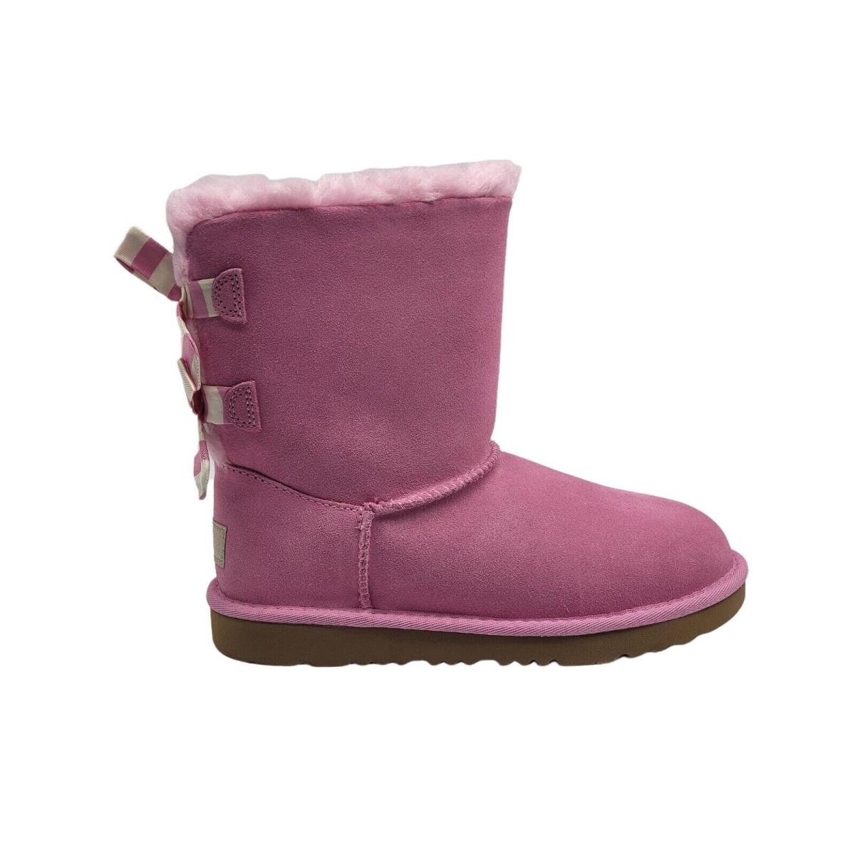 Ugg Mini Bailey Bow II Girls Snow Boots Pink Size 4