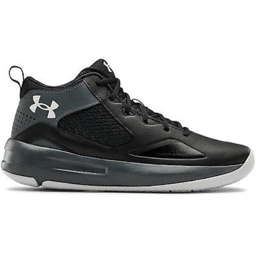 Under Armour Men`s UA Lockdown 5 Basketball Shoes Black/pitch Gray/halo Gray - 3 - Black-Pitch Gray-Halo Gray