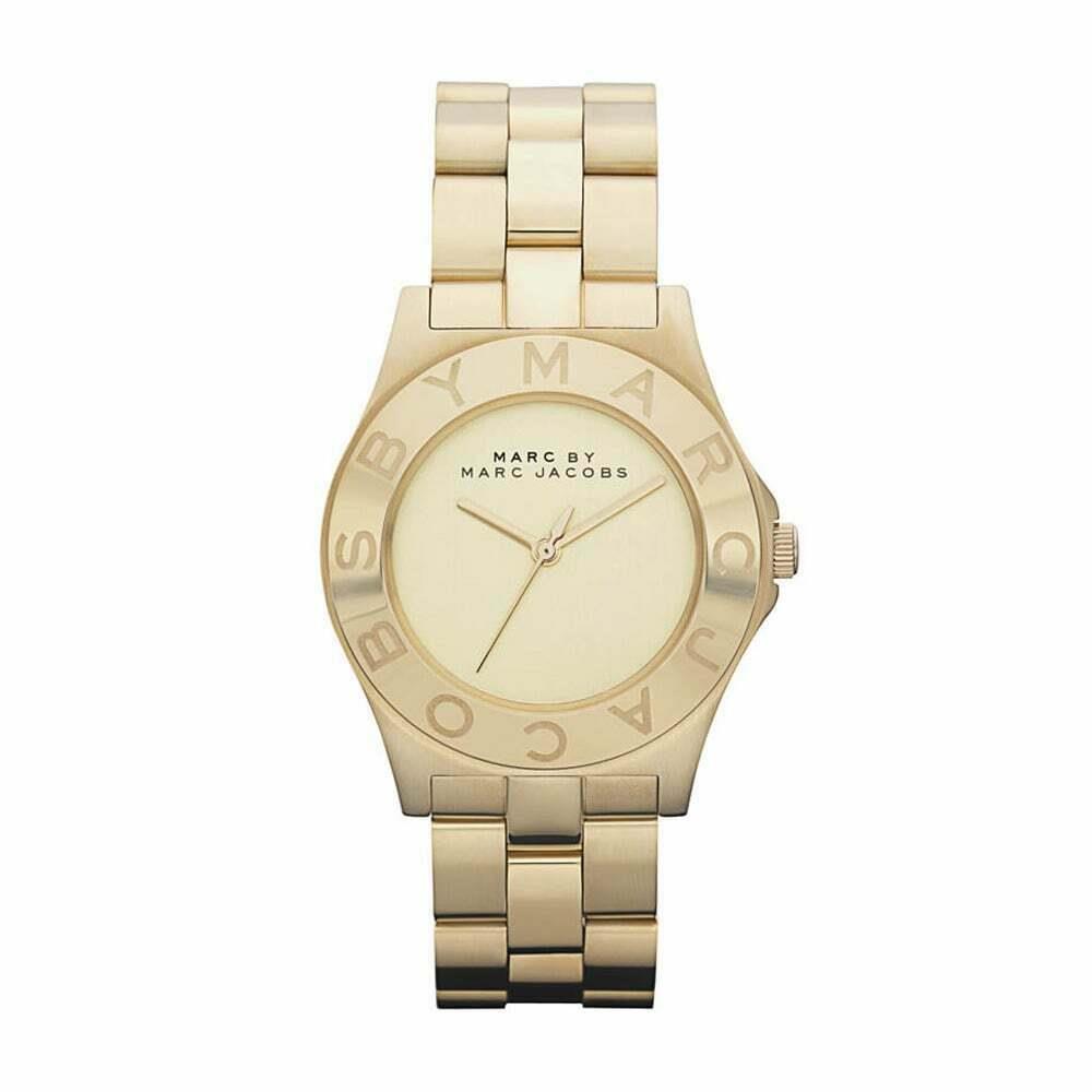 Marc BY Marc Jacobs Blade Gold Dial Gold-tone Ladies Watch MBM3126
