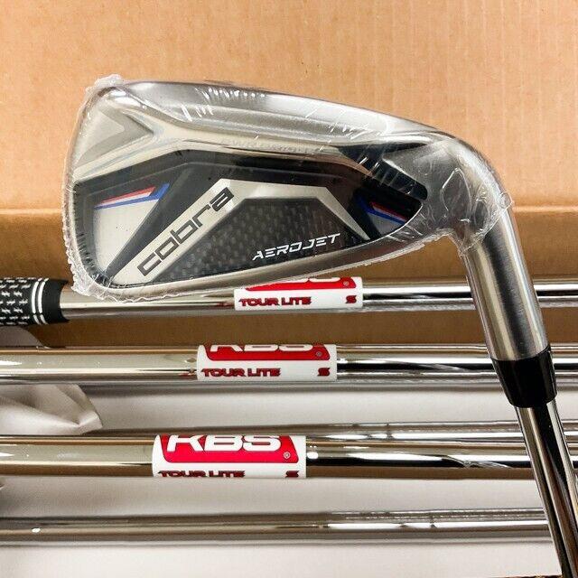 Cobra Aerojet Irons 7 PC Set 4-PW Kbs Tour Lite 105g Steel Stiff 2226