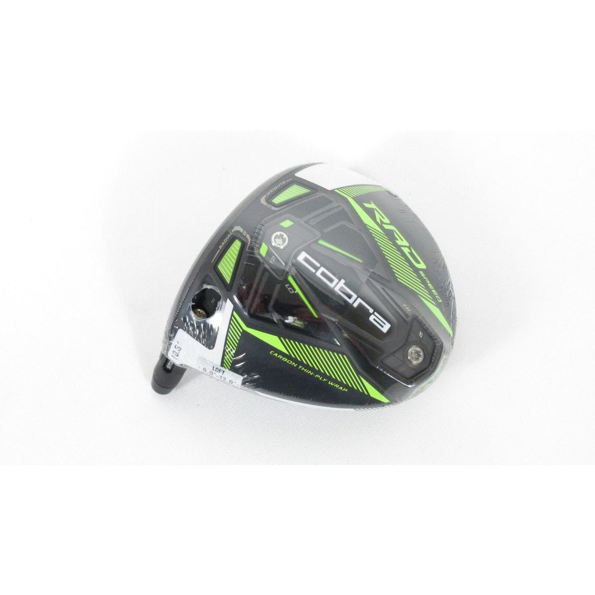 Left Handed- Cobra Rad Speed 10.5 Driver Head Only W/adapter 308432