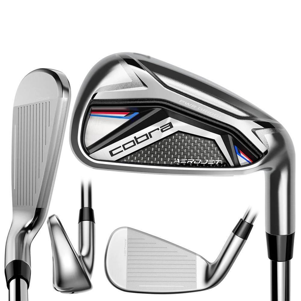 2023 Cobra Aerojet Iron Set RH 4-PW Steel Stiff - Chrome