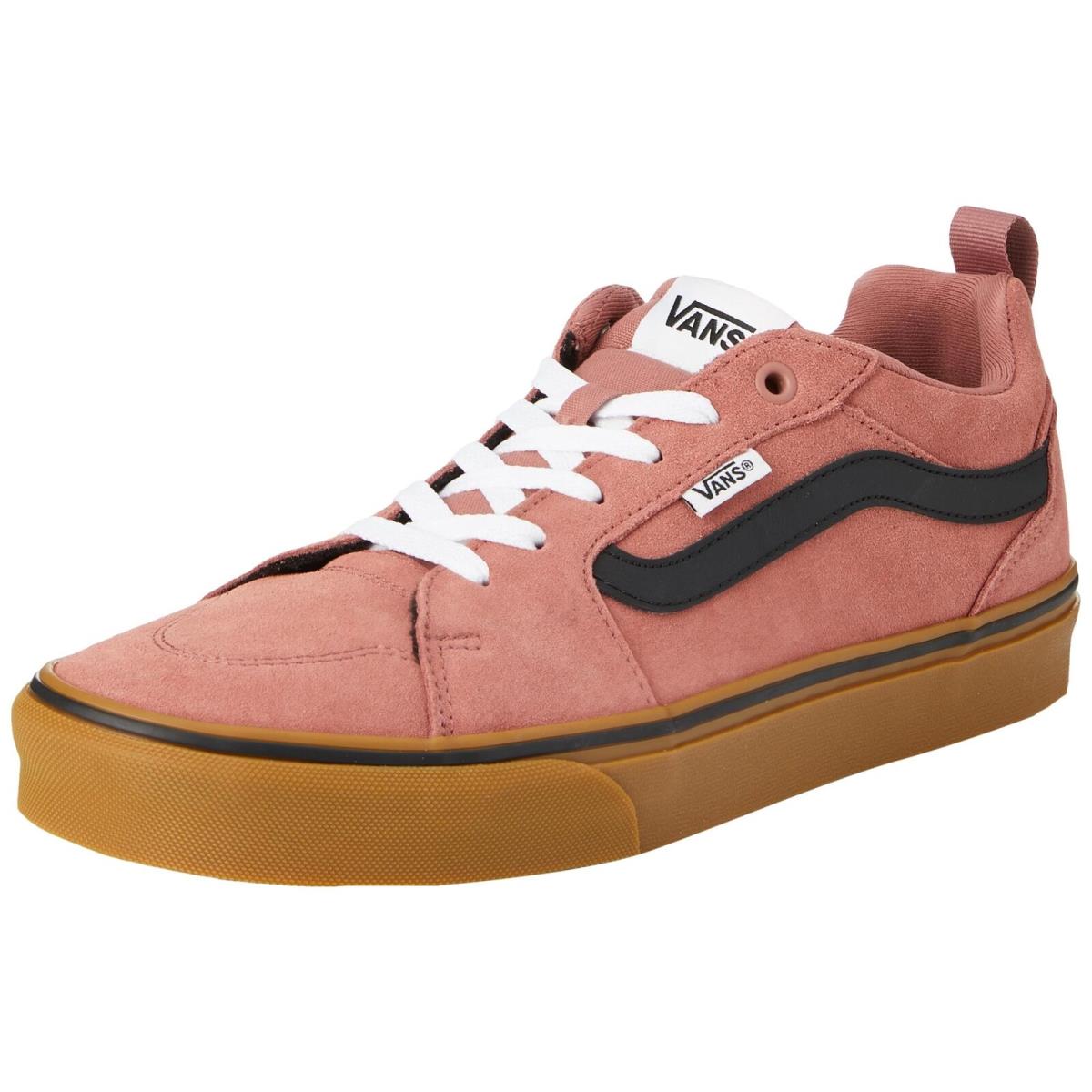 Vans Men`s Filmore Trainers Sneaker Suede Washed Port/gum 12 - Red