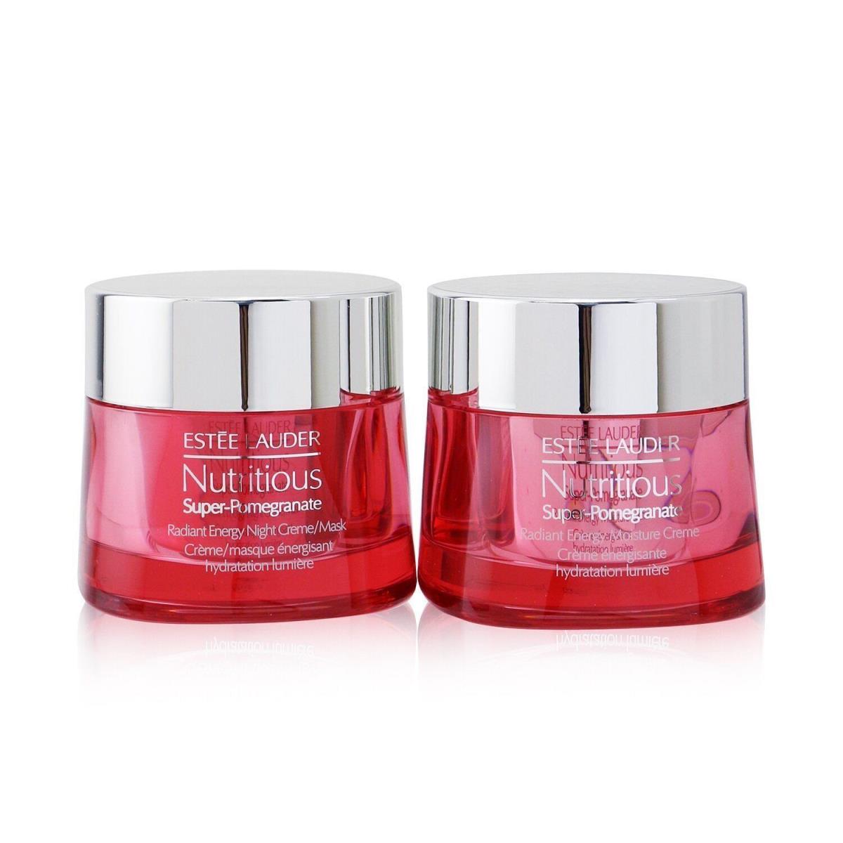 Estee Lauder Nutritious Super-pomegranate Day Amp Night Radiance Set: Moisture Creme 50ml+