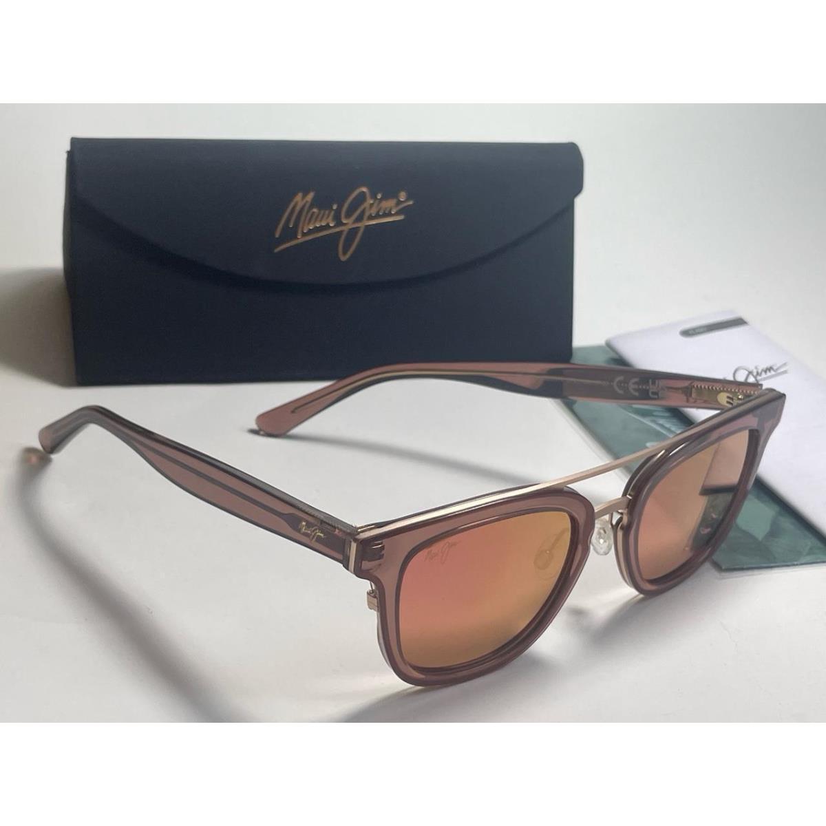 Maui Jim Relaxation Mode Espresso/sunrise Pink Glass Polarized Sunglasses844-19B