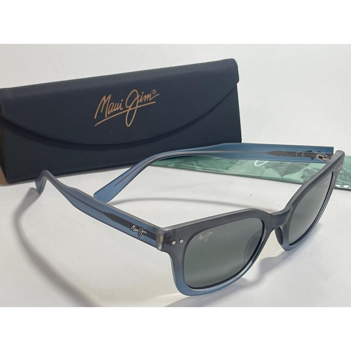 Maui Jim Shore Break Polarized Sunglasses Gray Blue/gray Mirror Glass 822-06M