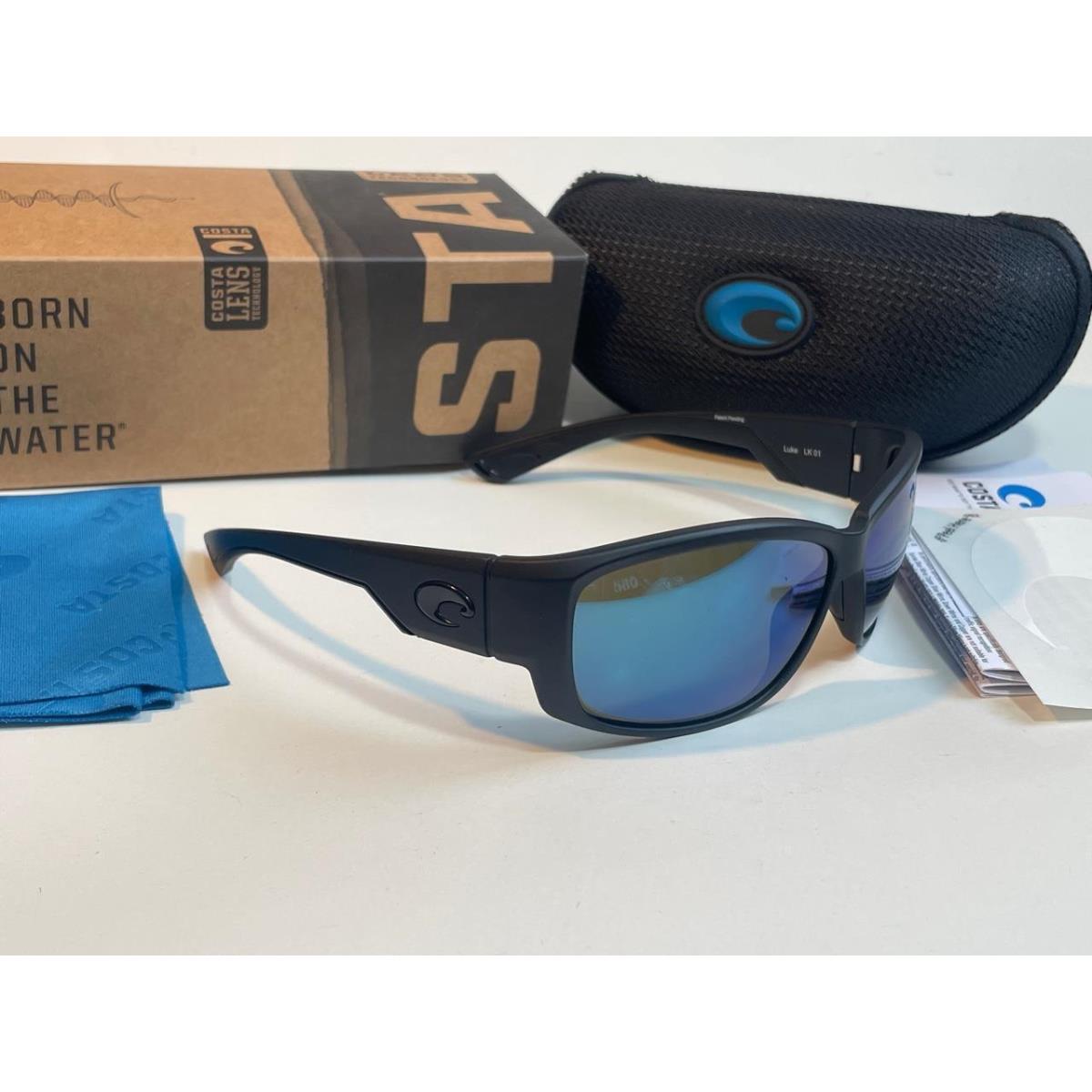 Costa Del Mar Luke Bryan Polarized Sunglasses Blackout/blue Mirror 580G Glass