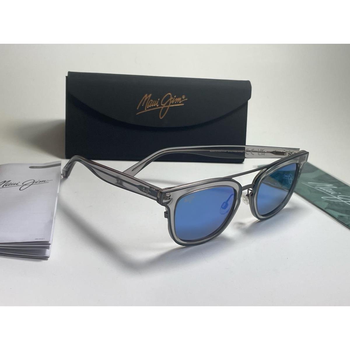 Maui Jim Relaxation Mode Trans Dove Gray/blue Glass Polarized Sunglasses 844-27G