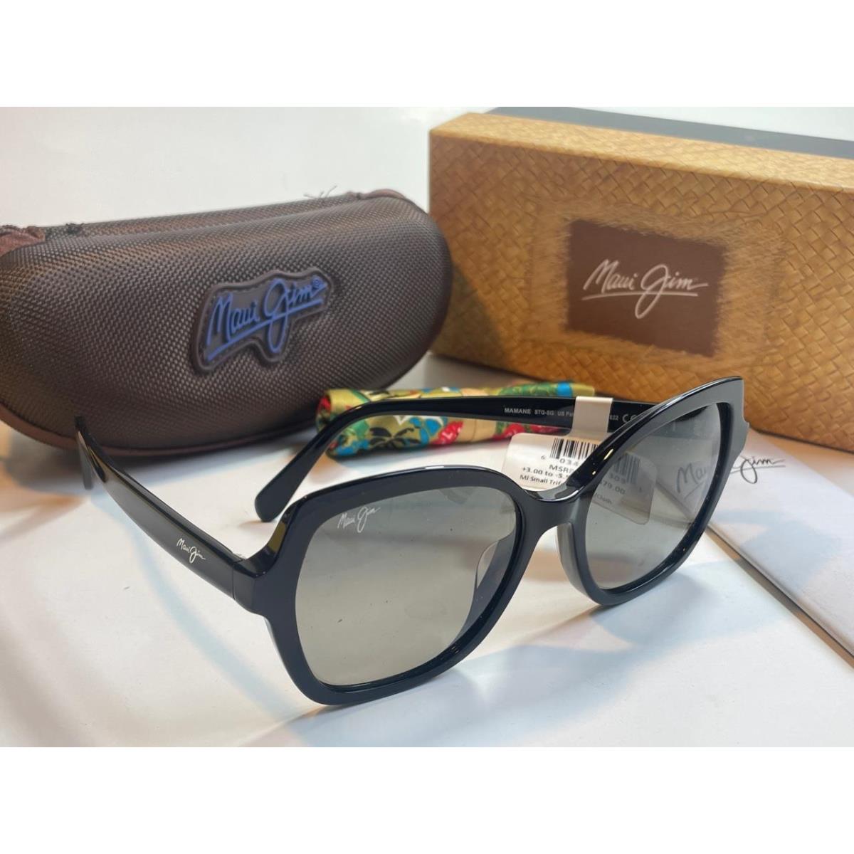 Maui Jim Mamane Polarized Sunglasses Black with Gray Glass 883-02 Women`s