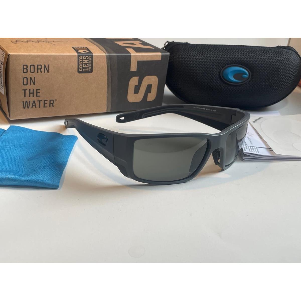 Costa Del Mar Blackfin Pro Polarized Sunglasses Matte Gray/gray 580G Glass