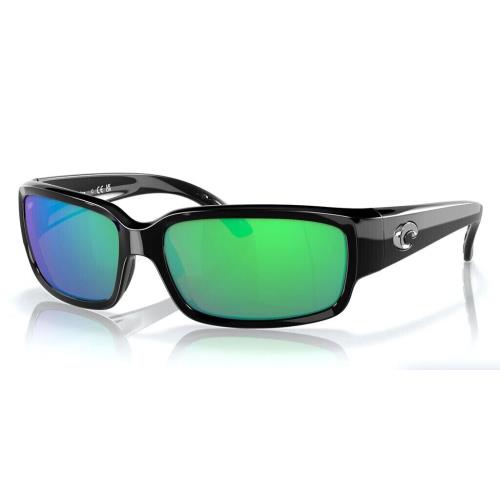 Costa Dal Mar Caballito Sunglasses Black / 580P Polar Green Mirror Lens