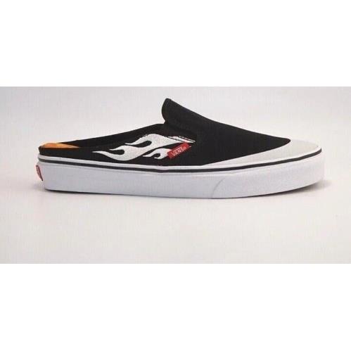 Vans Classic Slip-on Mule Asap Worldwide Black Flame White Size M 7 W 8.5