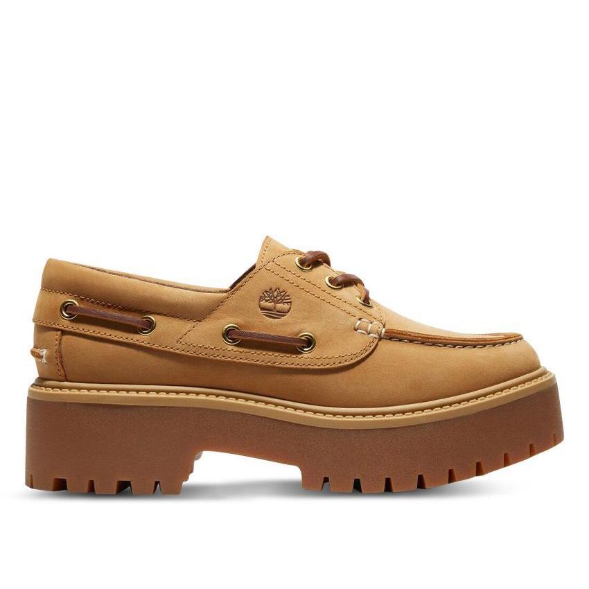 Timberland Women`s Stone Street Boat Shoe Wheat A6AUS All Sizes