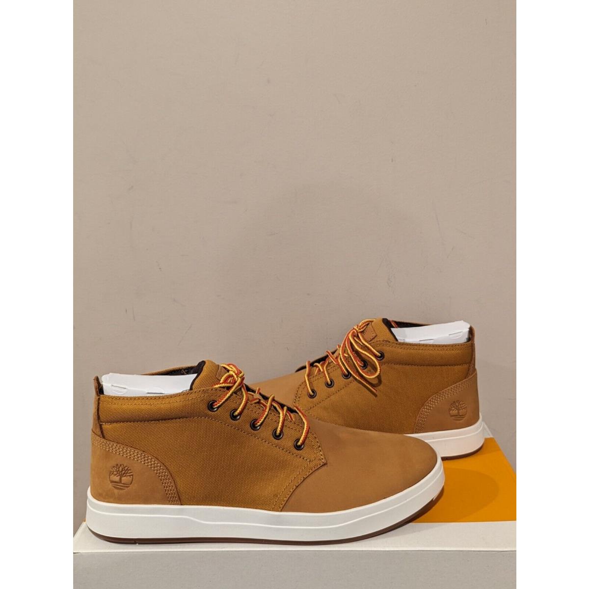 Timberland Men`s Davis Square Leather/fabric Chukka Shoes