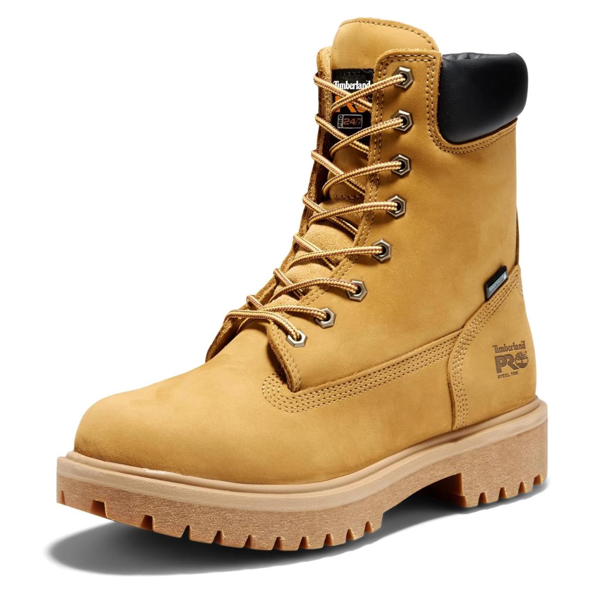 Man`s Boots Timberland Pro Direct Attach 8 Steel Toe - Wheat-2024 NEW