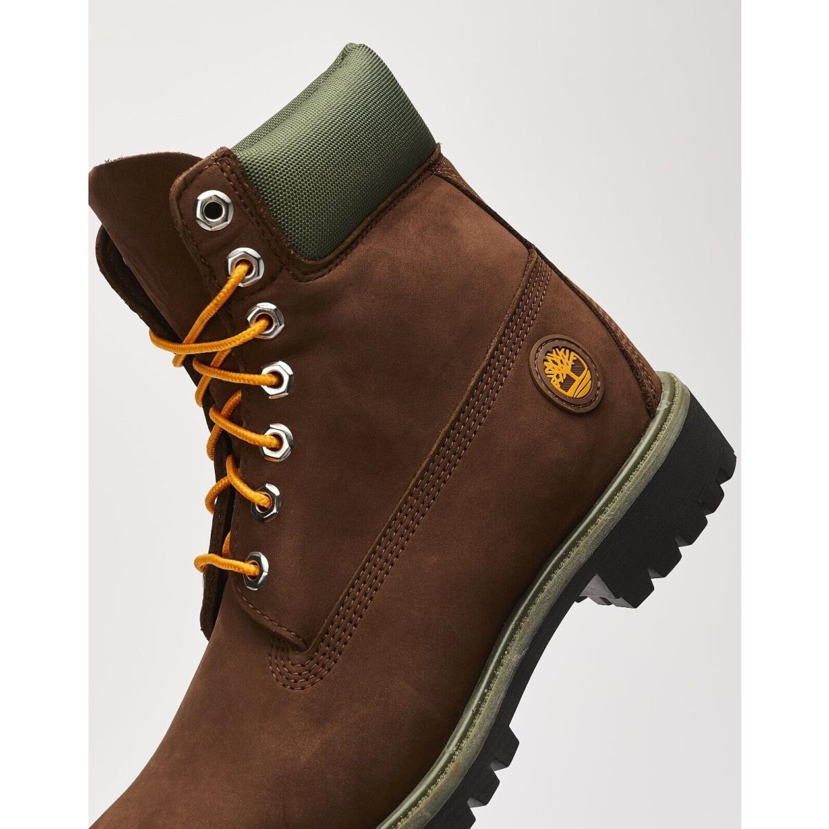 Timberland 6-Inch Premium Boot Men`s Brown/olive Green Casual Boots Shoes