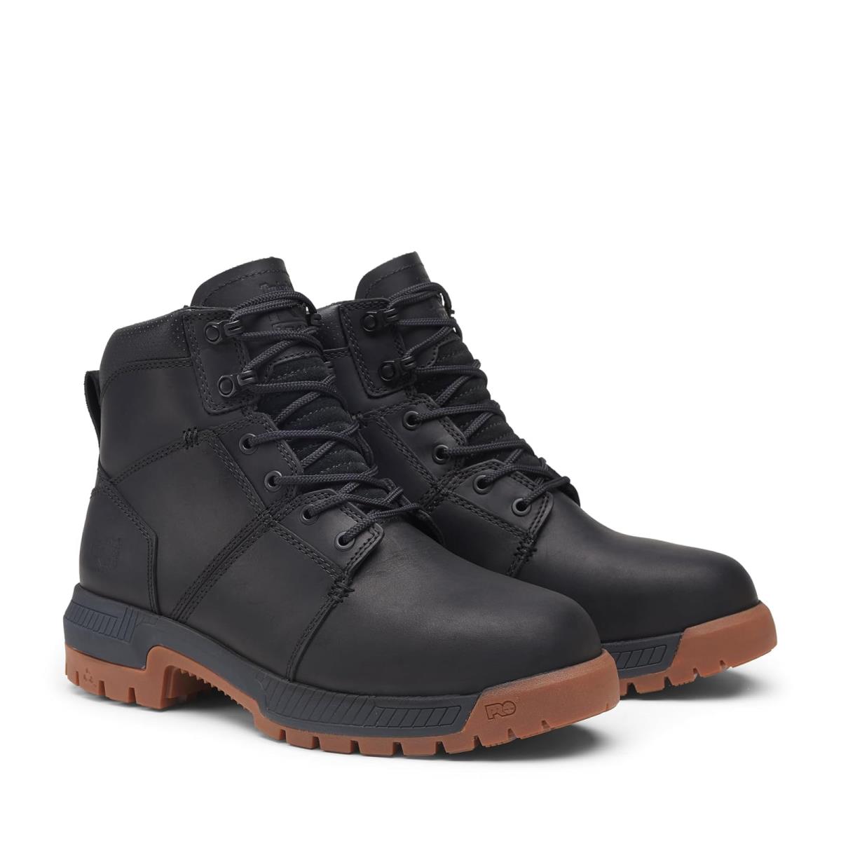 Man`s Boots Timberland Pro Montauk 6 Inch Steel Safety Toe Black/Gum