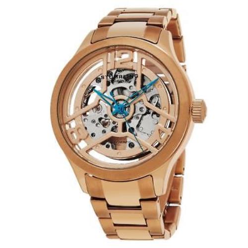 Stuhrling 784.04 Winchester 784 04 Automatic Skeleton Stainless Steel Mens Watch