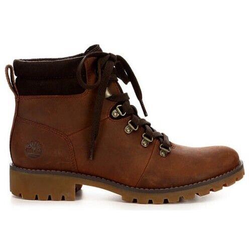 Timberland Ellendale Hiker Women`s Mid High Hiking Boots Shoes Size 11 - Brown