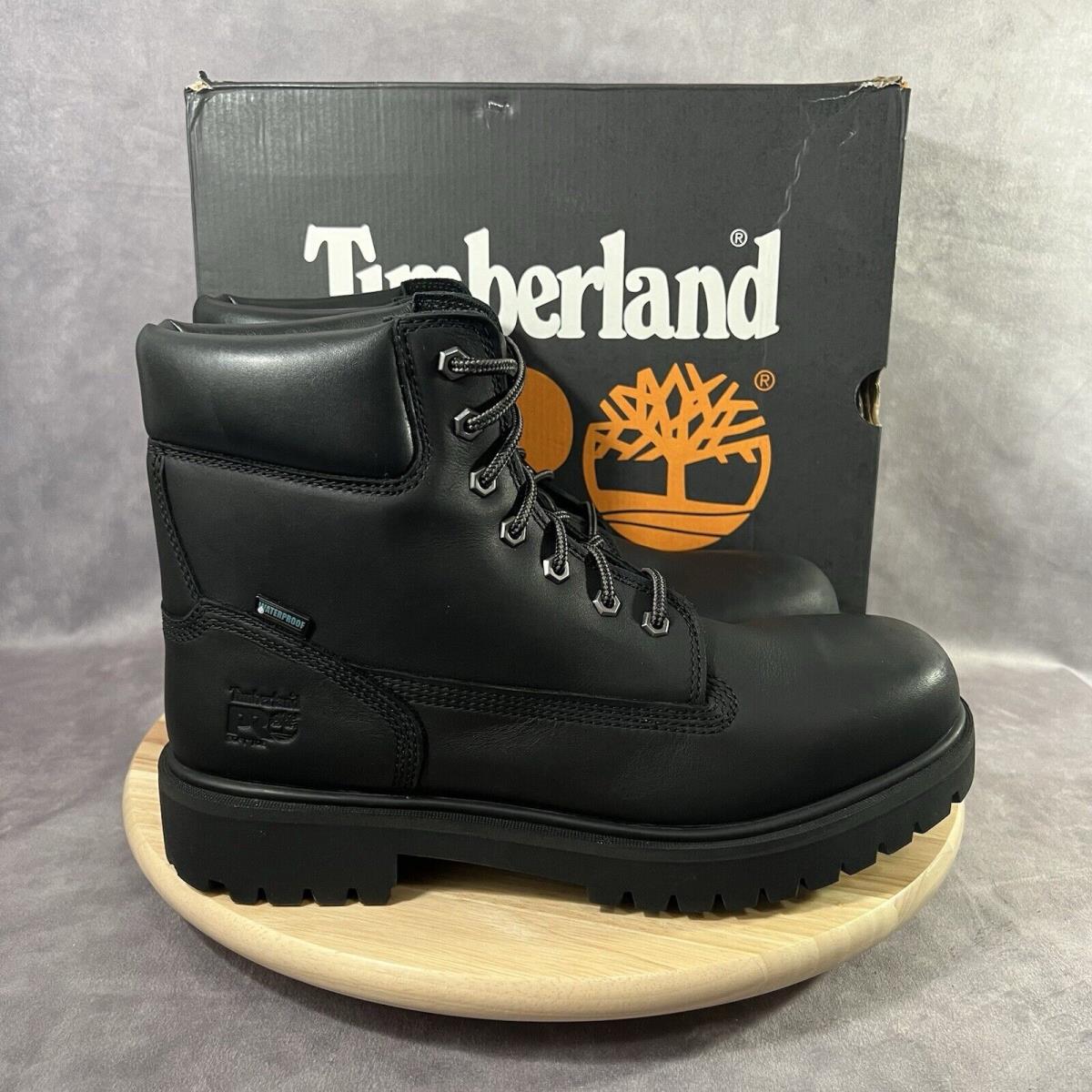 Timberland Pro 6IN Direct Attach Mens 12 Soft Toe Lace Insulated Boots Shoes